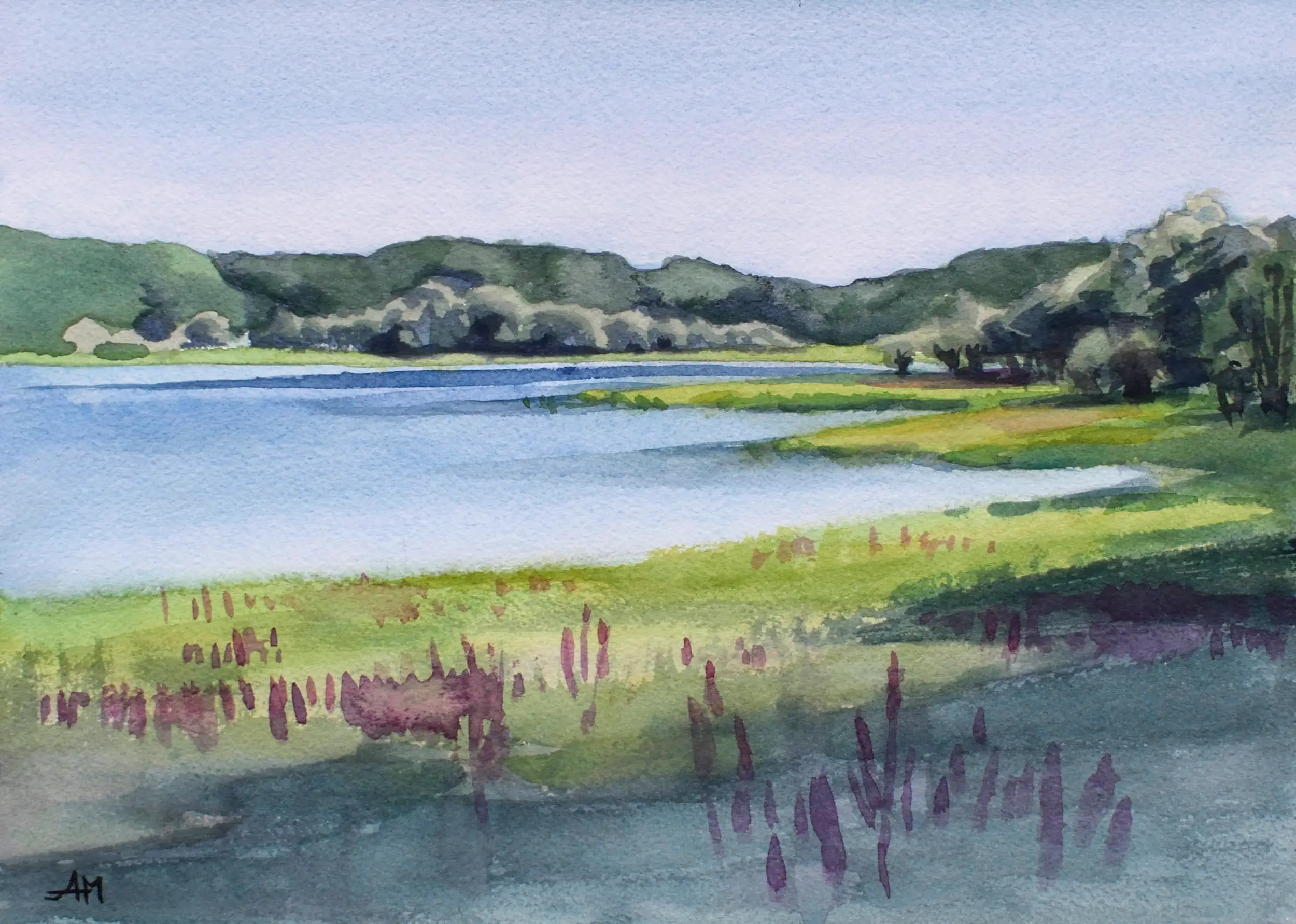 Pochade de plein air, 20x26cm